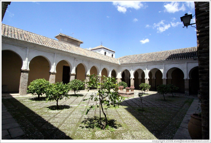 Old Moorish patio retained in Iglesia del Salvador.  Albaic?