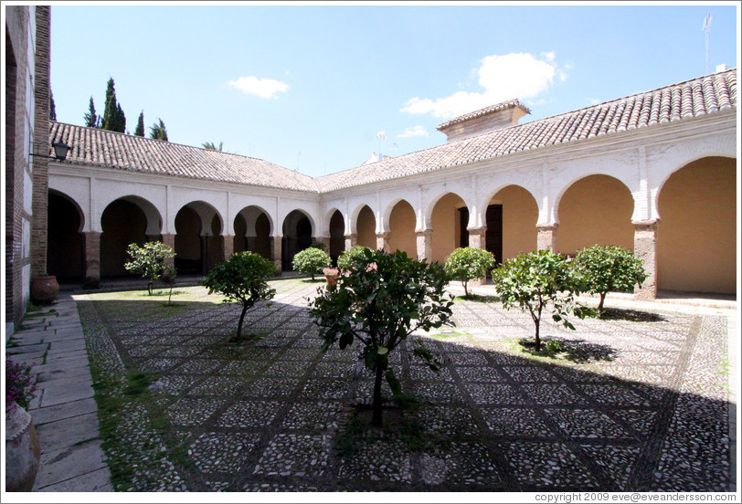 Old Moorish patio retained in Iglesia del Salvador.  Albaic?
