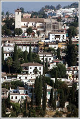 Albaic? including Mirador de San Nicol? viewed from the Alhambra.