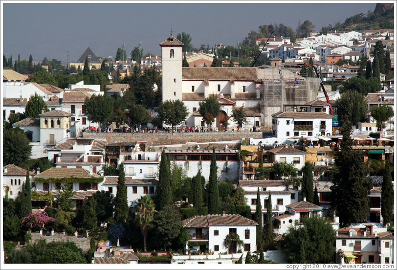 Albaic? including Mirador de San Nicol? viewed from the Alhambra.