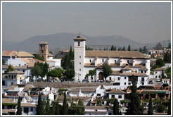 View of Mirador de San Nicol?in Albaic?from the Alhambra.