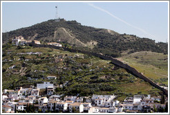 Part of a muralla, an 8th century wall that protected the city, viewed from Mirador de San Crist?.  Albaic?