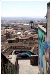 Staircase between Carretera De Murcia and Calle Veredillas de San Crist?, with a view of the city.  Albaic?