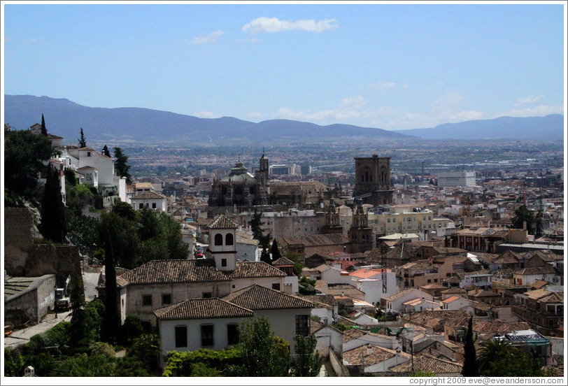 View of the city from the staircase between Carretera De Murcia and Calle Veredillas de San Crist?, with a view of the city.  Albaic?