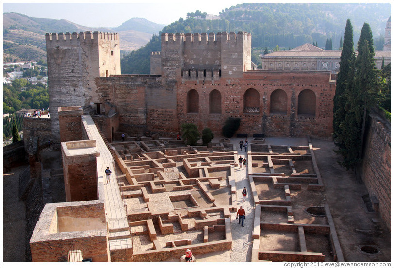 Barrio Castrense, Alcazaba, Alhambra. 