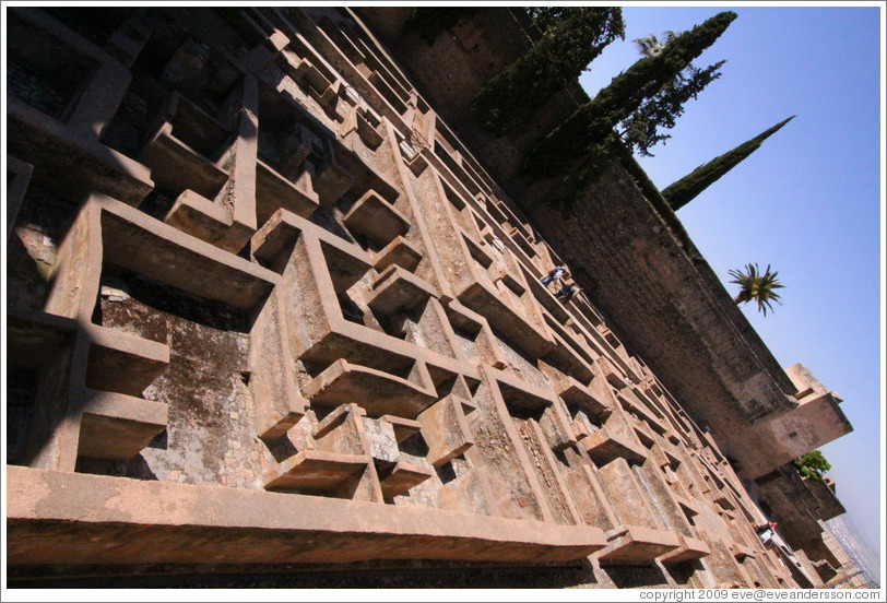 View of the Barrio Castrense, Alcazaba, Alhambra.