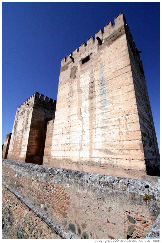 Exterior of the Alcazaba (fortress), Alhambra.