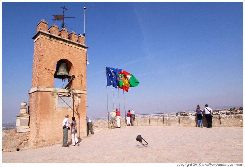 Torre de la Vela (Watch Tower), Alcazaba, Alhambra.