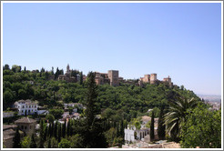 View of the Alhambra from Camino del Sacromonte.