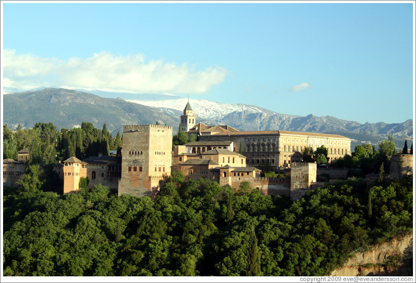 View of the Alhambra from Mirador de San Nicol?(8:03pm).