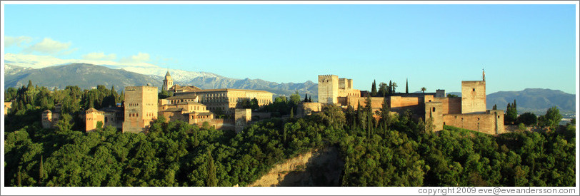 View of the Alhambra from Mirador de San Nicol?(8:21pm).