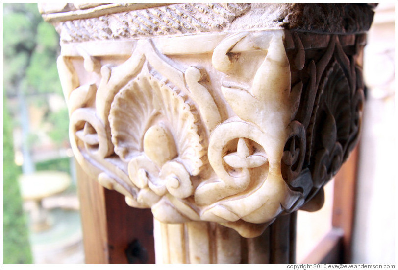Column detail, Nasrid Palace, Alhambra.