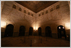 Comares Hall, Nasrid Palace, Alhambra at night.