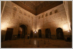 Comares Hall, Nasrid Palace, Alhambra at night.