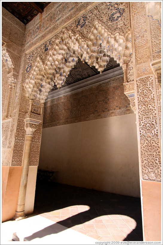 Arch at Court of Lions.  Nasrid Palace, Alhambra.