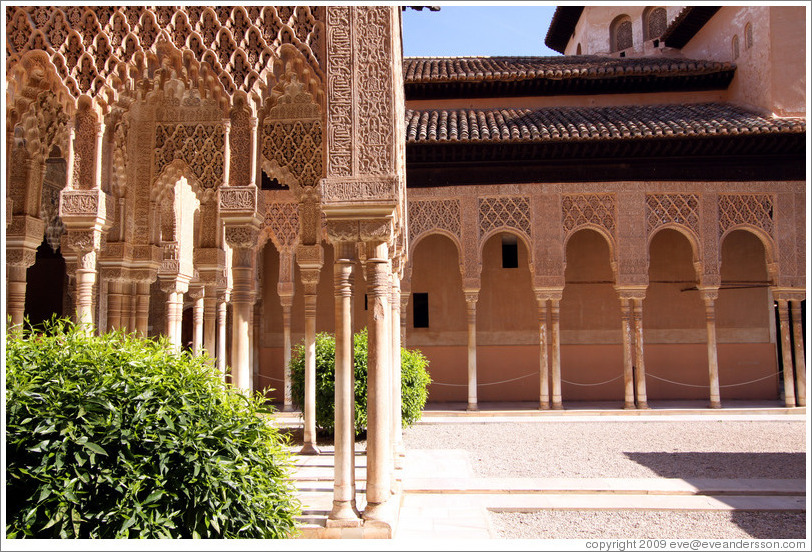 Arches at Court of Lions.  Nasrid Palace, Alhambra.
