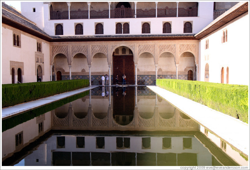 Court of Myrtles.  Nasrid Palace, Alhambra.