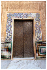 Door.  Nasrid Palace, Alhambra.