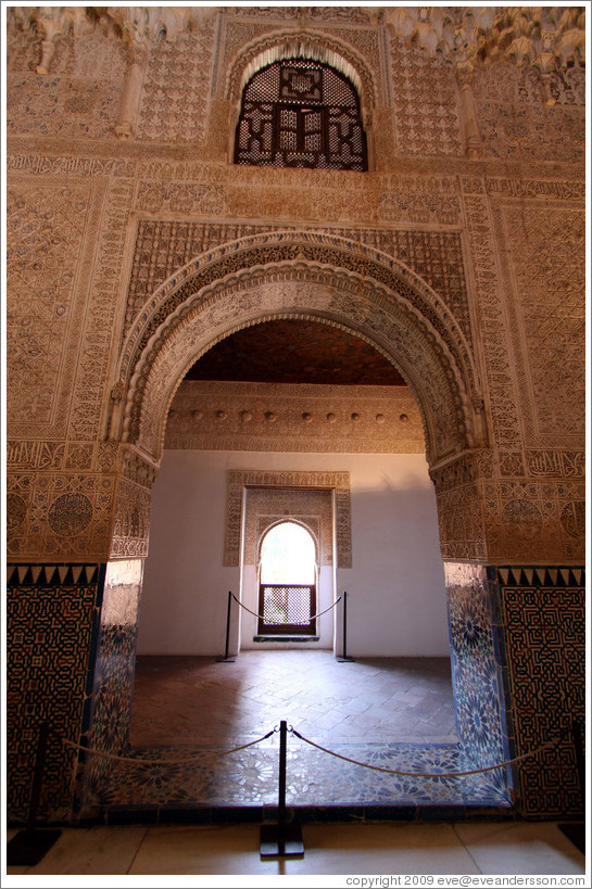 Door to small room.  Nasrid Palace, Alhambra.