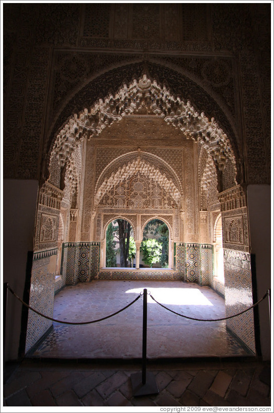 Arch.  Nasrid Palace, Alhambra.