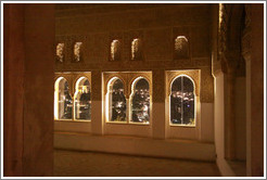 Oratory, Mexuar, Nasrid Palace, Alhambra at night.