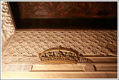 Stucco crown pattern, Mexuar, Nasrid Palace, Alhambra.