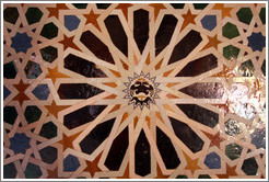 Wall mosaic, Mexuar, Nasrid Palace, Alhambra.