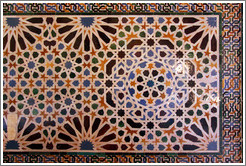 Wall mosaic, Mexuar, Nasrid Palace, Alhambra.