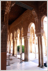 Arches, Patio de los Leones, Nasrid Palace, Alhambra.