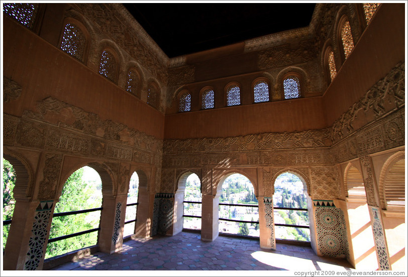 Patio outside Nasrid Palace, Alhambra.