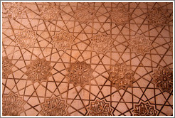 Pattern on wall (#10).  Nasrid Palace, Alhambra.