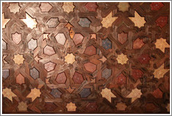 Pattern on ceiling (#2).  Nasrid Palace, Alhambra.