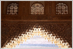 Arch with muqarnas, Sala de la Barca, Nasrid Palace, Alhambra.