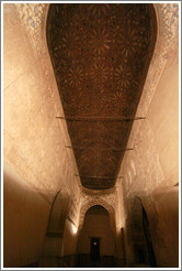 Sala de la Barca, Nasrid Palace, Alhambra at night.