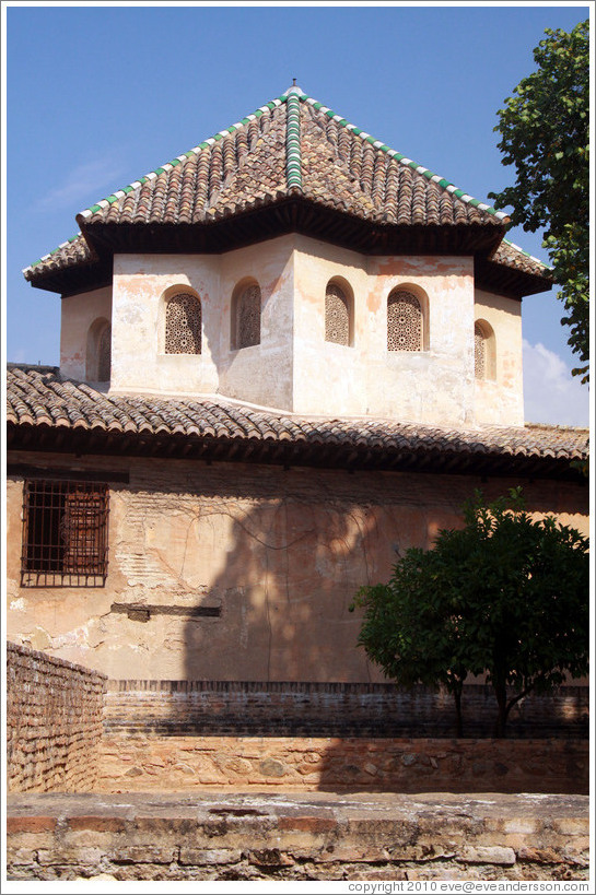 Exterior of hexagonal dome, Sala de las Dos Hermanas, Nasrid Palace, Alhambra.