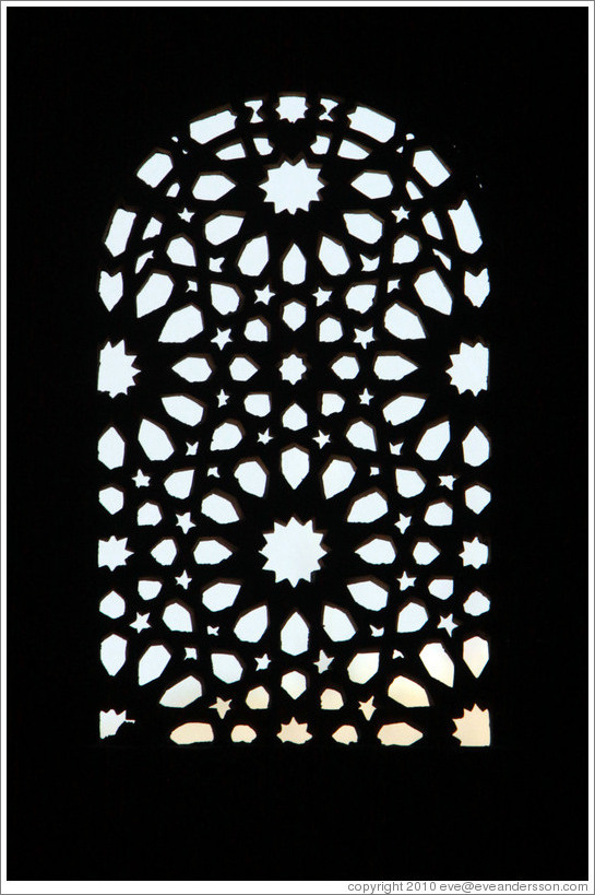 Window, Salon de Comares, Nasrid Palace, Alhambra.