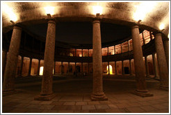 Palacio de Carlos V, Alhambra at night.