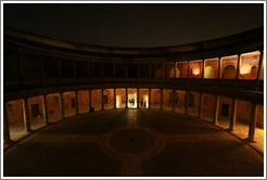 Palacio de Carlos V, Alhambra at night.