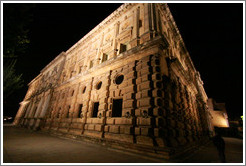 Palacio de Carlos V, Alhambra at night.