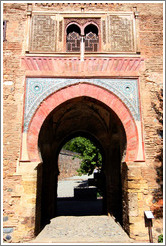 La Puerta del Vino (The Wine Gate), which inspired Claude Debussy's eponymous piece of music, despite never having seen it.  The Alhambra.