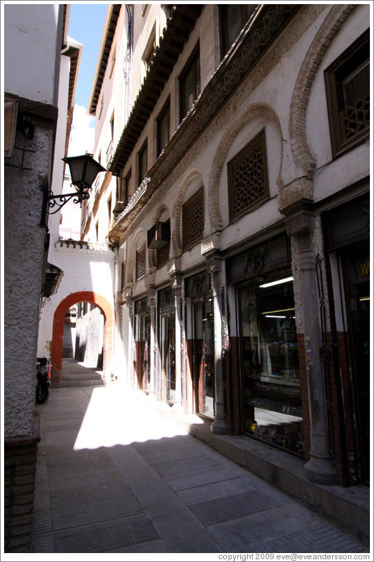 Alcaicer? originally Granada's Moorish silk bazaar.  City center.