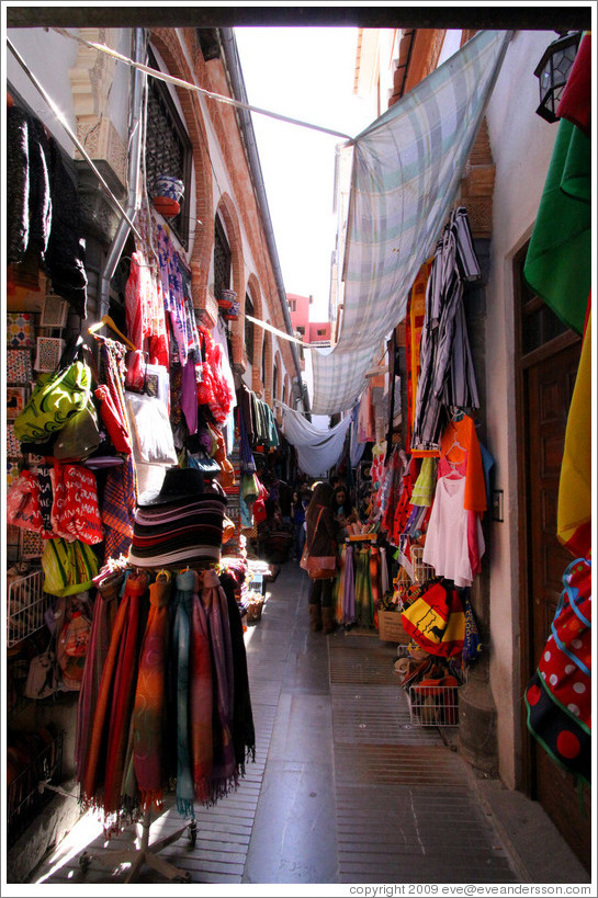 Alcaicer? originally Granada's Moorish silk bazaar.  City center.