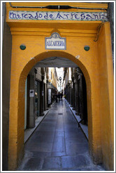 Entrance to the Alcaicer? originally Granada's Moorish silk bazaar.  City center.