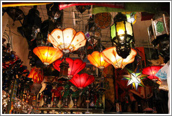 Lamps sold in the Alcaicer? originally Granada's Moorish silk bazaar.  City center.