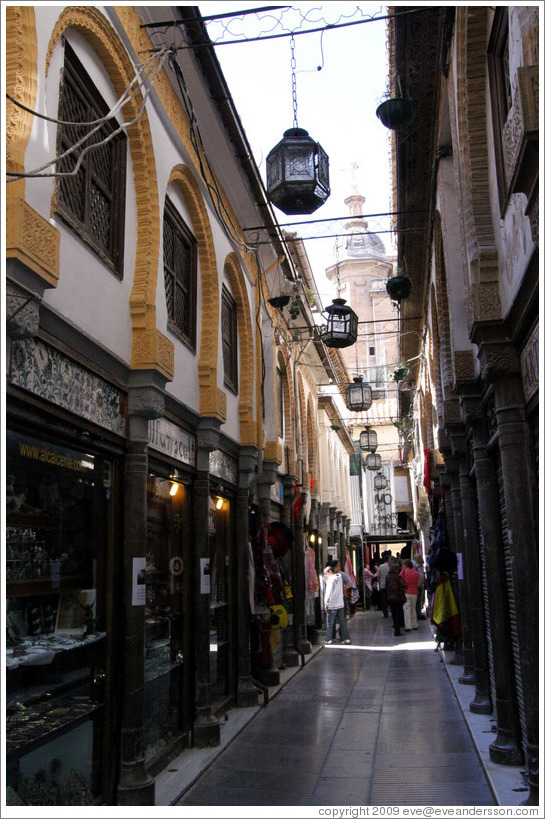 Alcaicer? originally Granada's Moorish silk bazaar.  City center.