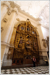 Granada Cathedral with man.