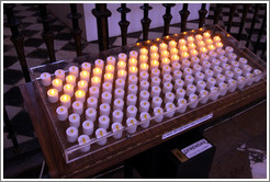 Electric candles.  Granada Cathedral.