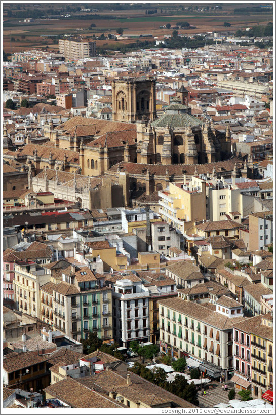 Cathedral, viewed from the Alhambra.