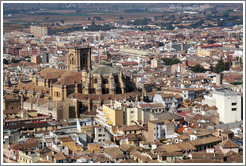 Cathedral, viewed from the Alhambra.