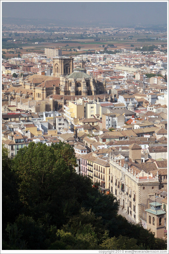 Cathedral, viewed from the Alhambra.